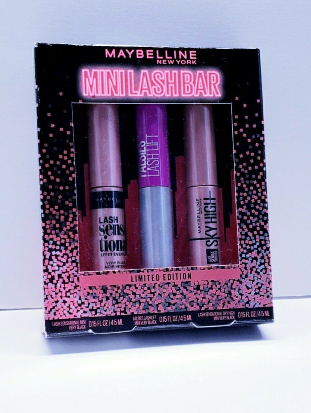 Maybelline Mini Lash Bar, 1 Kit (3 Mini Mascara), 0.15 fl oz, Limited Edition